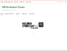 Tablet Screenshot of offthebeatentracks.org